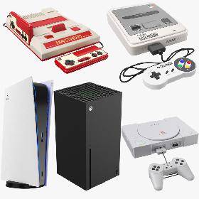 3D Game Consoles Collection